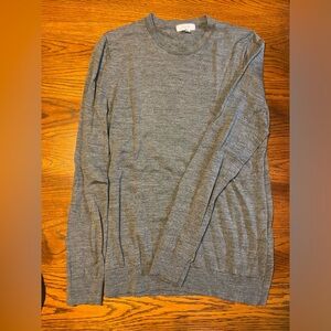 REISS- men’s 100% Merino Wool crewneck sweater in navy. NEW w/o tag.